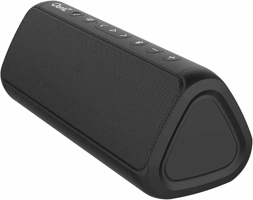 Black portable OontZ Pro Premium garage bluetooth speakers