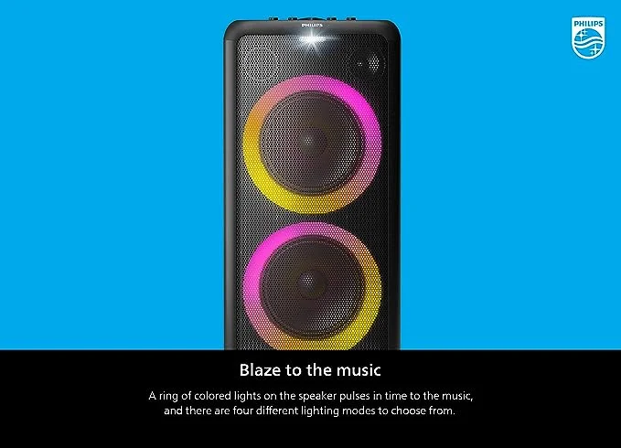 Philips Bluetooth Party Speaker with LEDs 