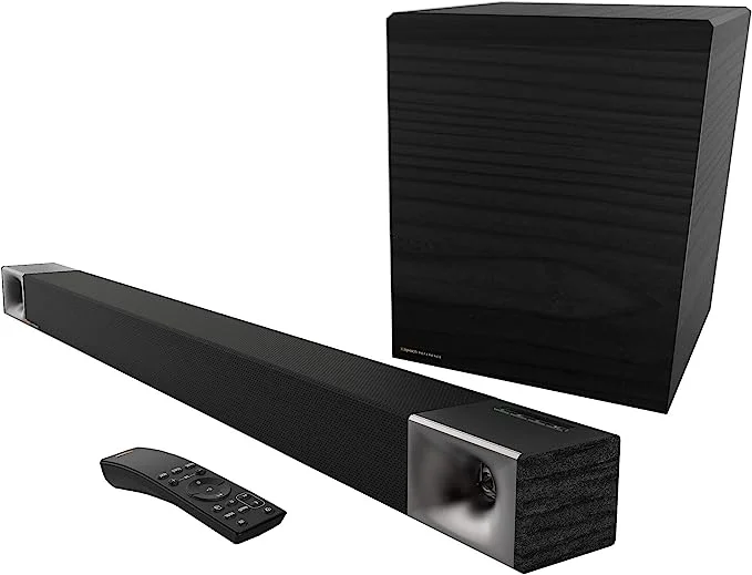 Klipsch Cinema 600 Soundbar and Subwoofer in black for LG OLED CX TV