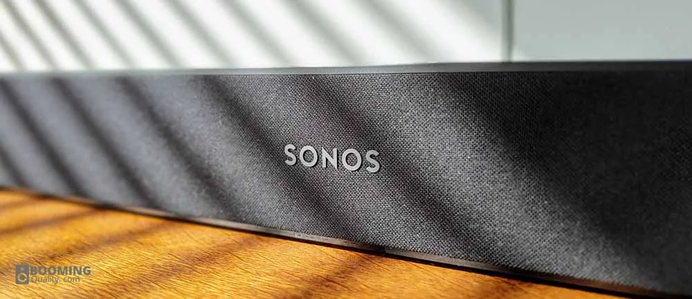 Sonos Soundbar speaker with grey cloth